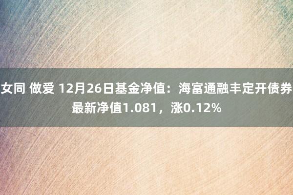女同 做爱 12月26日基金净值：海富通融丰定开债券最新净值1.081，涨0.12%